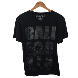 TS252 Ring Of Fire California Republic T Shirt M